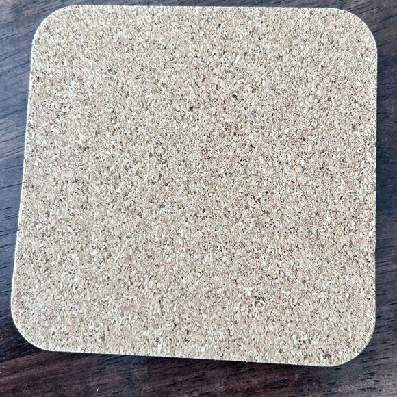 Christmas Farmhouse Barn and Red Pickup Truck Cork Coasters and Towel (new) - Picture 4 of 11